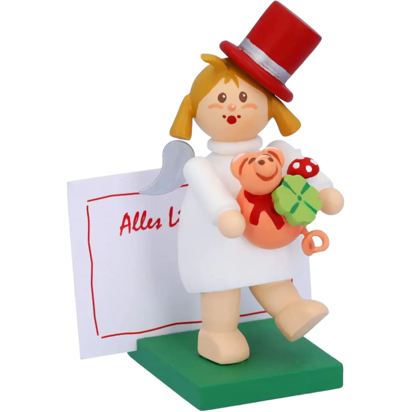 Käthes Original Käthes Original Figuren-Engel Mit Glucksbringern "Viel Gluck"