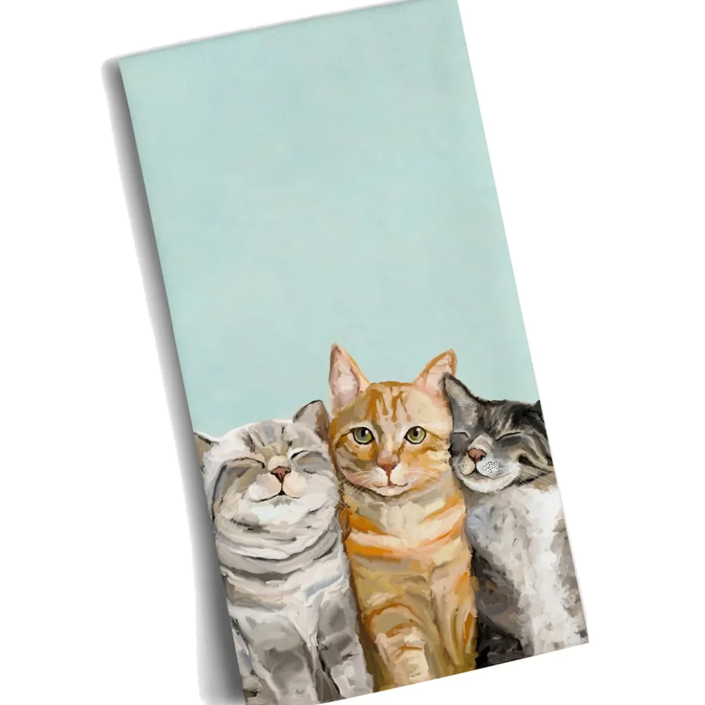 Käthe Wohlfahrt Tischdeko-Geschirrtuch "Katzenfreunde"