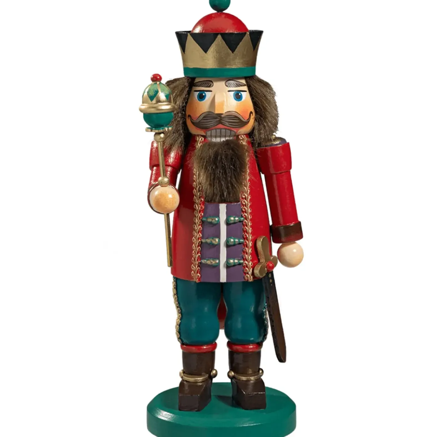 Käthes Original Nussknacker-Holzknackl "Konig" Rot, 25Cm