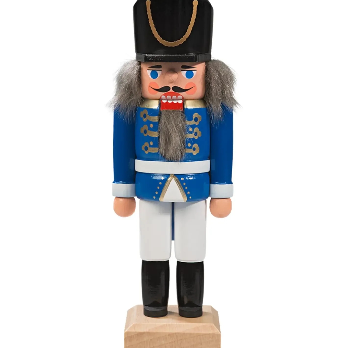 HODREWA Nussknacker-Nussknacker "Husar" Blau, 14,5Cm