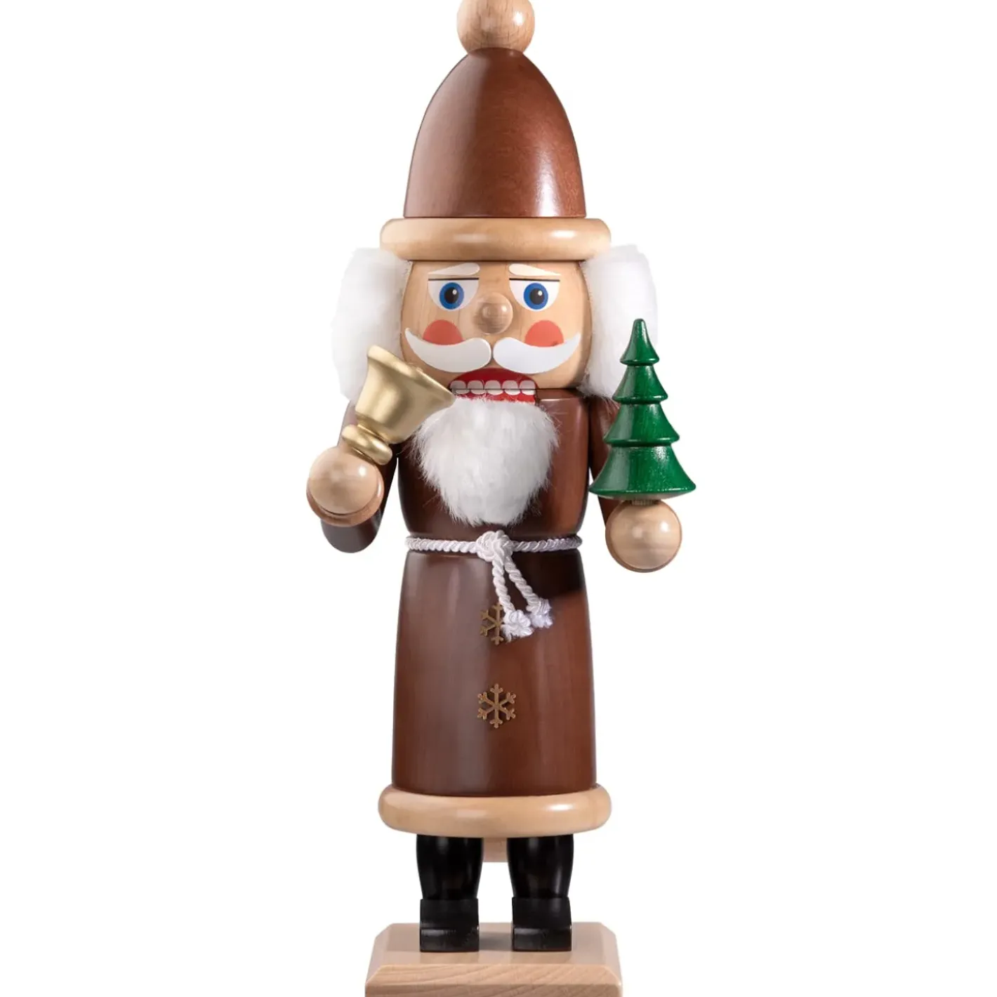 HODREWA Nussknacker-Nussknacker "Weihnachtsmann", Braun/Lasiert