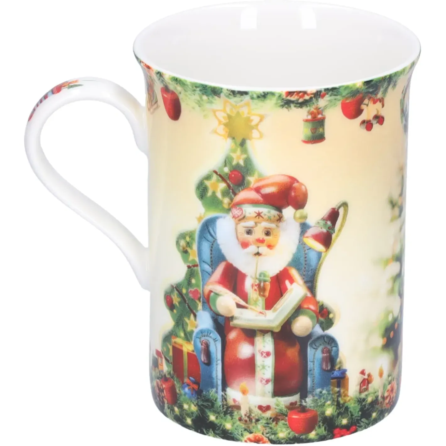 Käthe Wohlfahrt Tischdeko-Porzellan-Tasse "Weihnachtsmann Im Sessel"