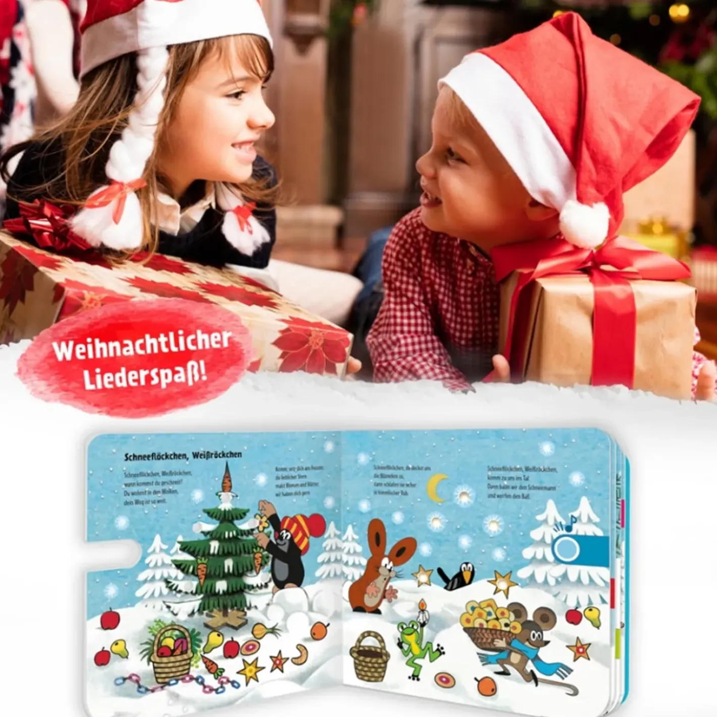 Trötsch Verlag Spielzeug-Weihnachts-Soundbuch "Der Kleine Maulwurf"