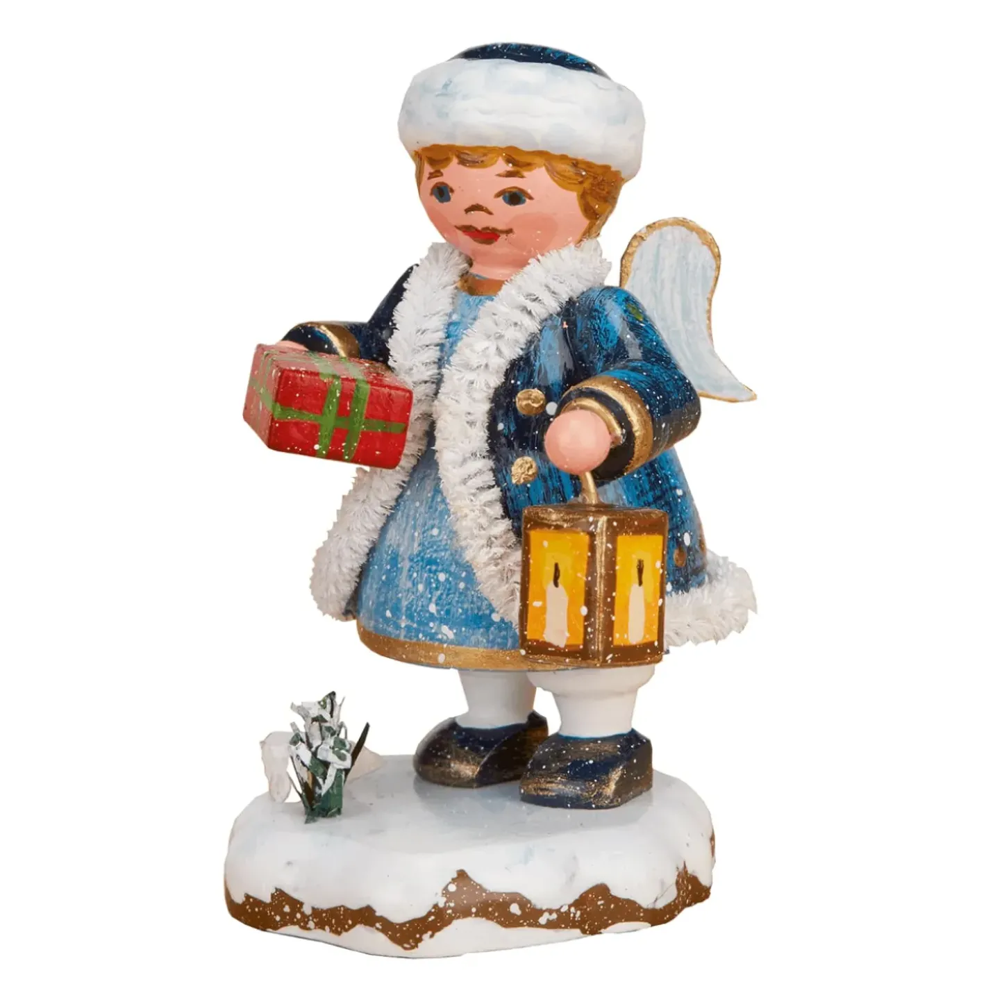 Hubrig Volkskunst Hubrig Miniaturen-Winterkinder Himmelskind "Frohe Gaben"