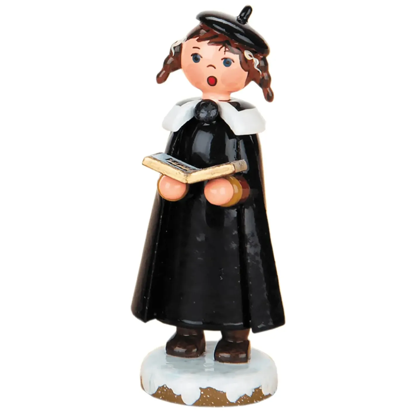 Hubrig Volkskunst Hubrig Miniaturen-Winterkinder Kurrendenmadchen Mit Zopfen Und Buch